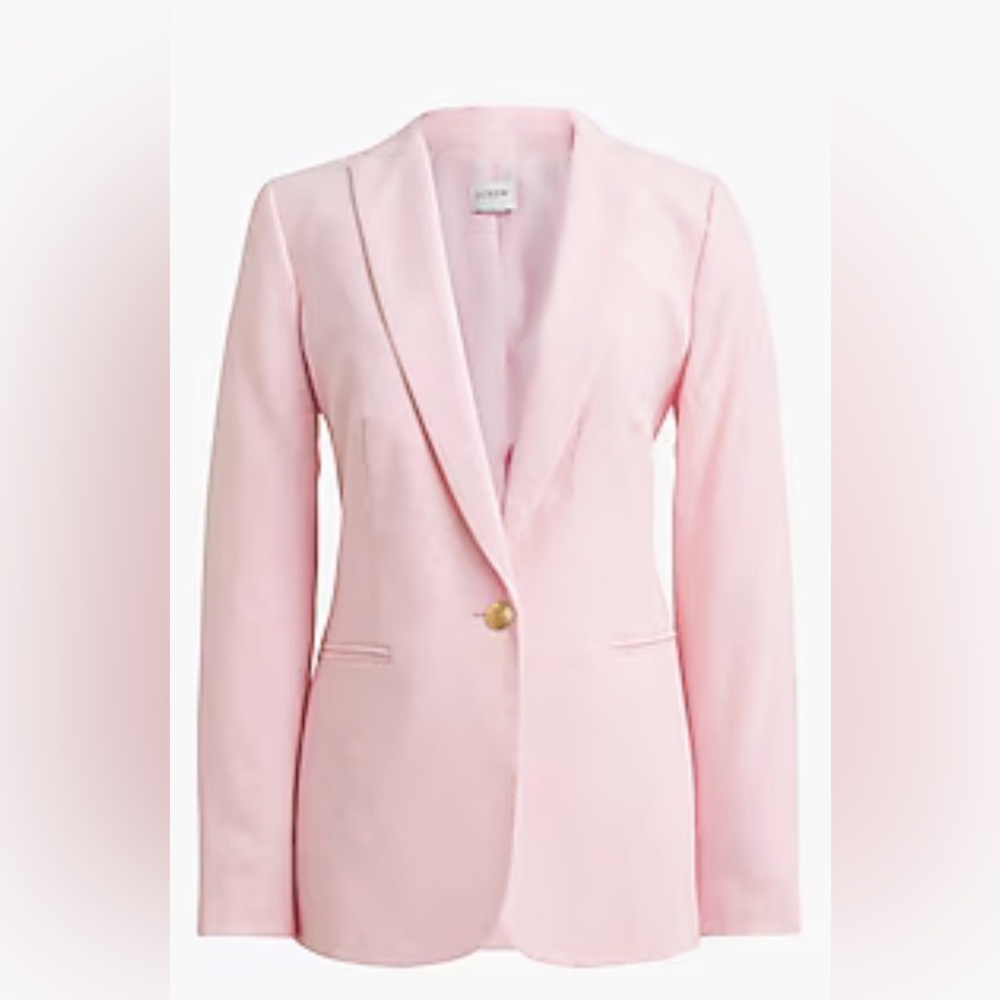 J. Crew Light Pink Single-Button Blazer